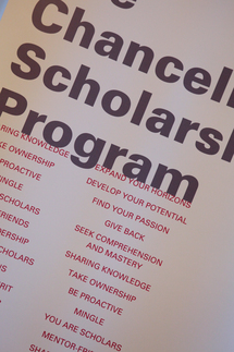 Chancellors Scholarships.