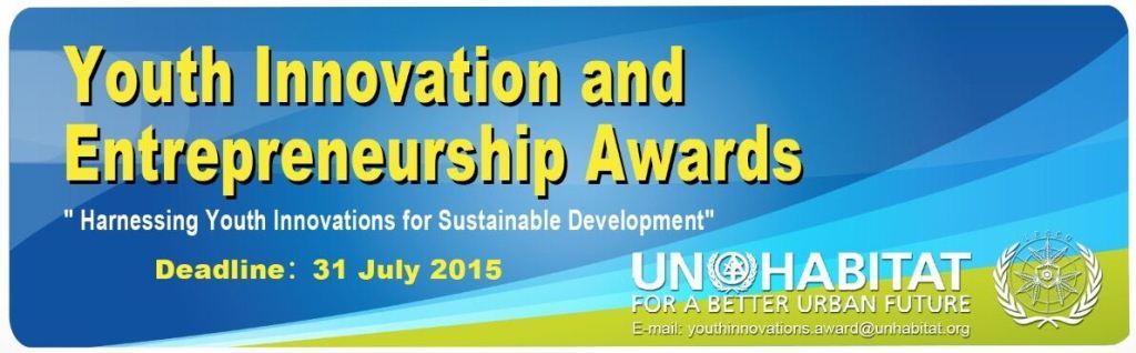 Award of UN-Habitat Youth Innovation and Entrepreneurship 2015