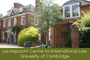 Brandon Research Fellowship, Lauterpacht Centre, UK 2016