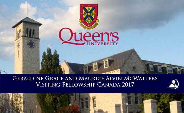 Geraldine Grace and Maurice Alvin McWatters Visiting Fellowship Canada 2016