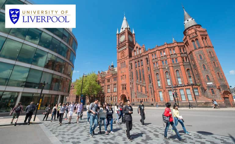 International Postgraduate Research Studentships at University of Liverpool in UK, 2017