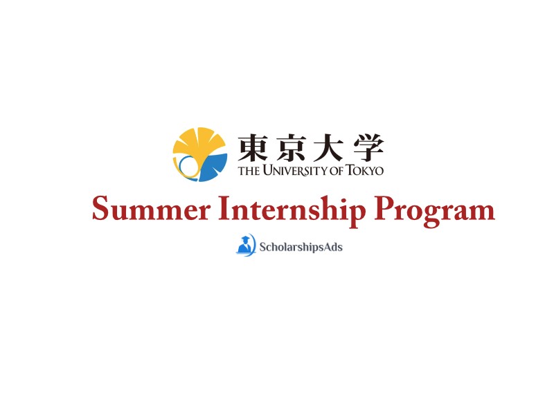 University of Tokyo Summer Internship Program 2021 for Undergraduates (worldwide)