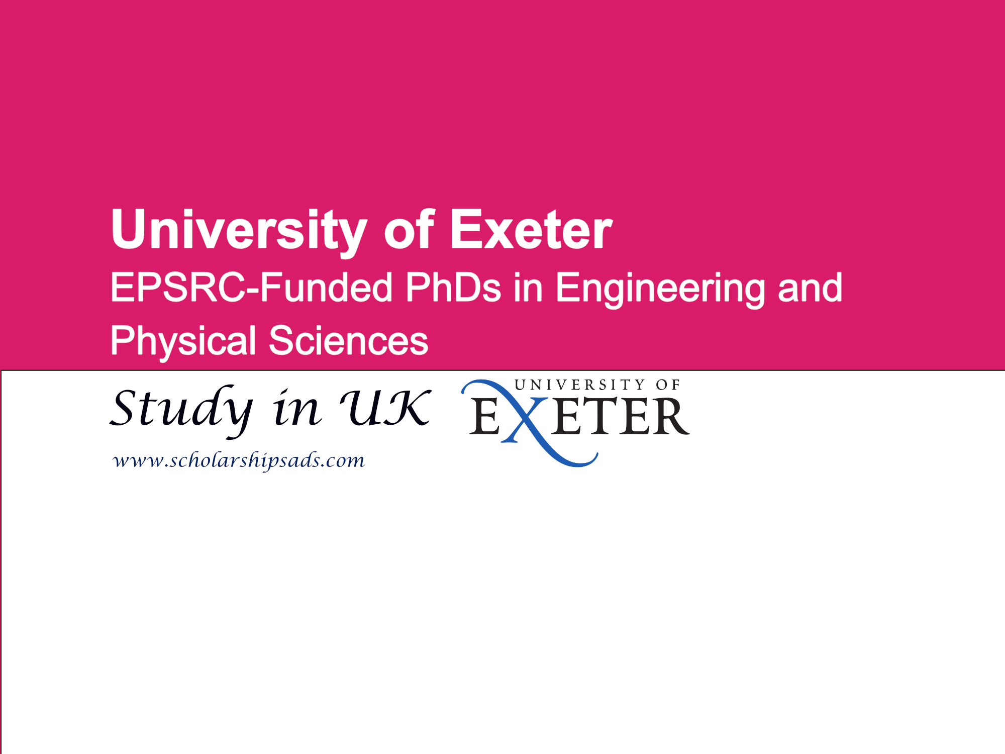  Fulfil your Potential: EPSRC-Funded PhDs in Engineering and Physical Sciences at Exeter (2024 Entry) 