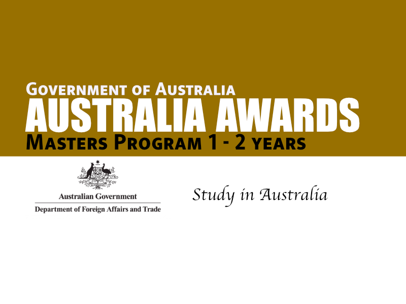  Australian Government (Australia Awards) Scholarships. 