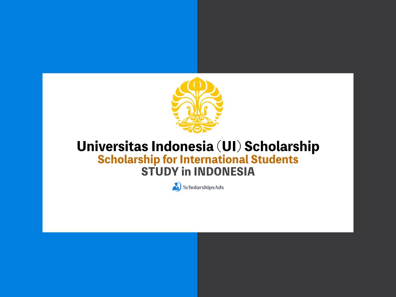 Universitas Indonesia (UI) International Student Scholarships.