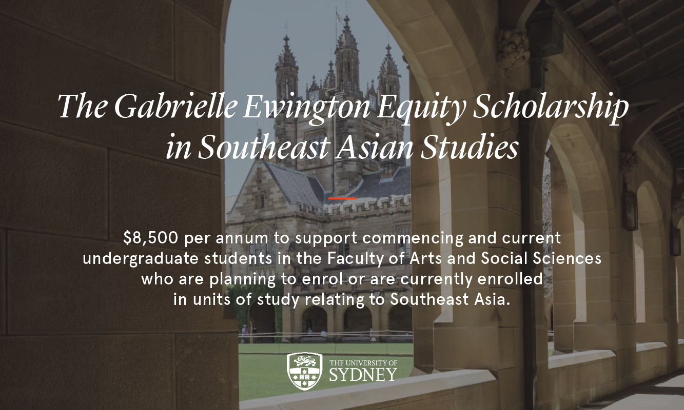 University of Sydney Gabrielle Ewington Equity Scholarships.