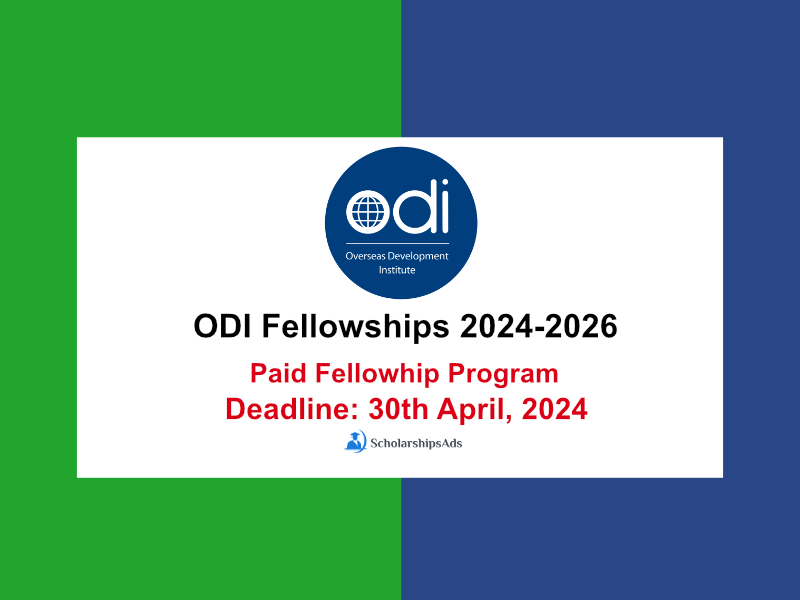 Overseas Development Institute ODI Fellowships 2024-2026