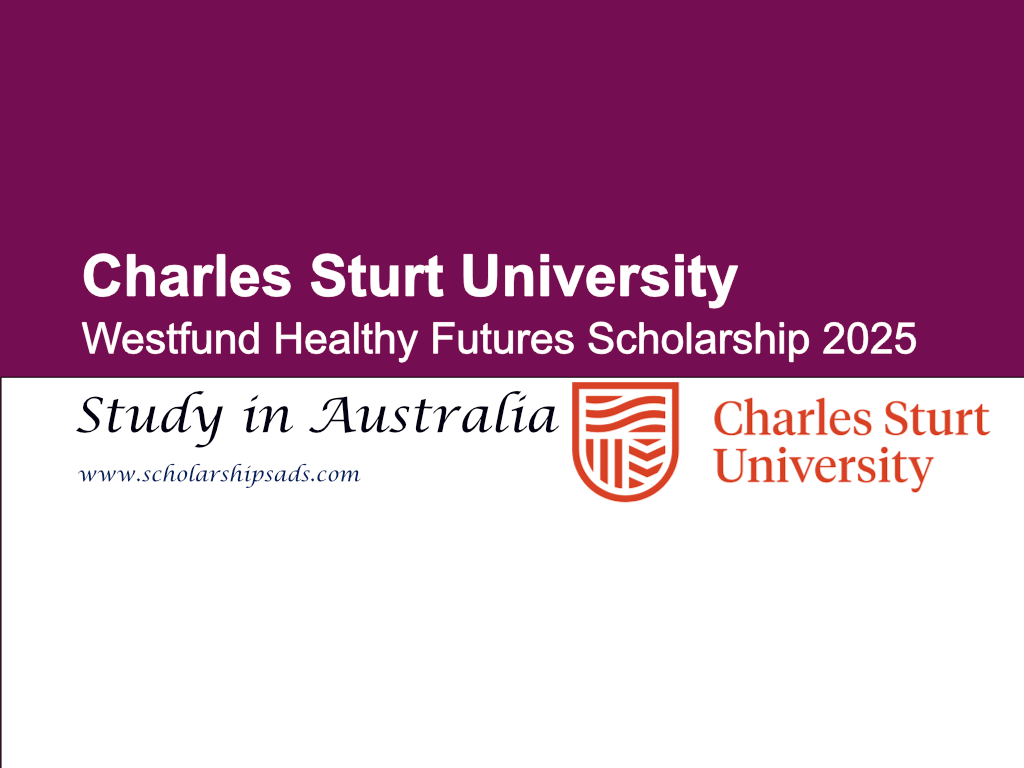 Charles Sturt University Australia Westfund Healthy Futures Scholarship 2025