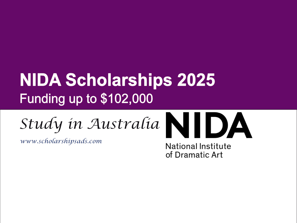 NIDA Australia Scholarships 2025 (Funding up to $102,000)