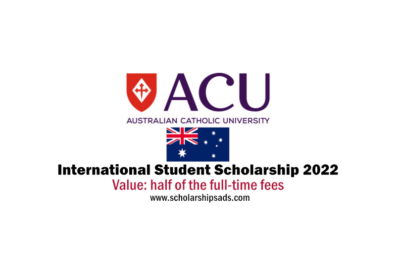 Australian Catholic University International Student Scholarships.