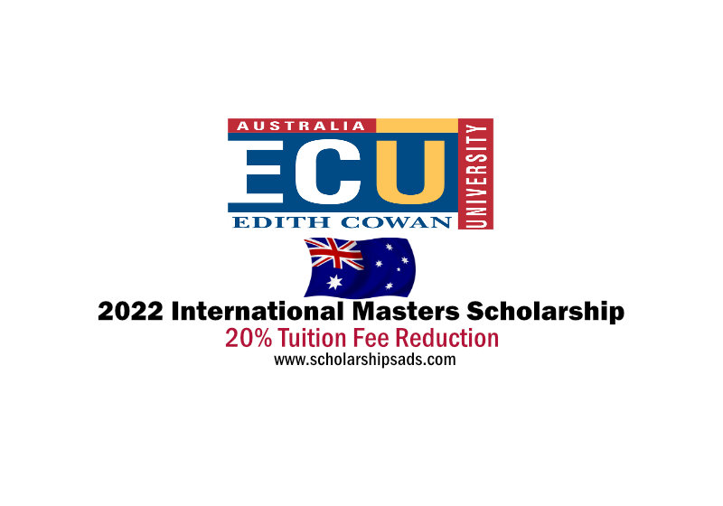  Edith Cowan University in Joondalup, Australia 2022 International Masters Scholarships. 