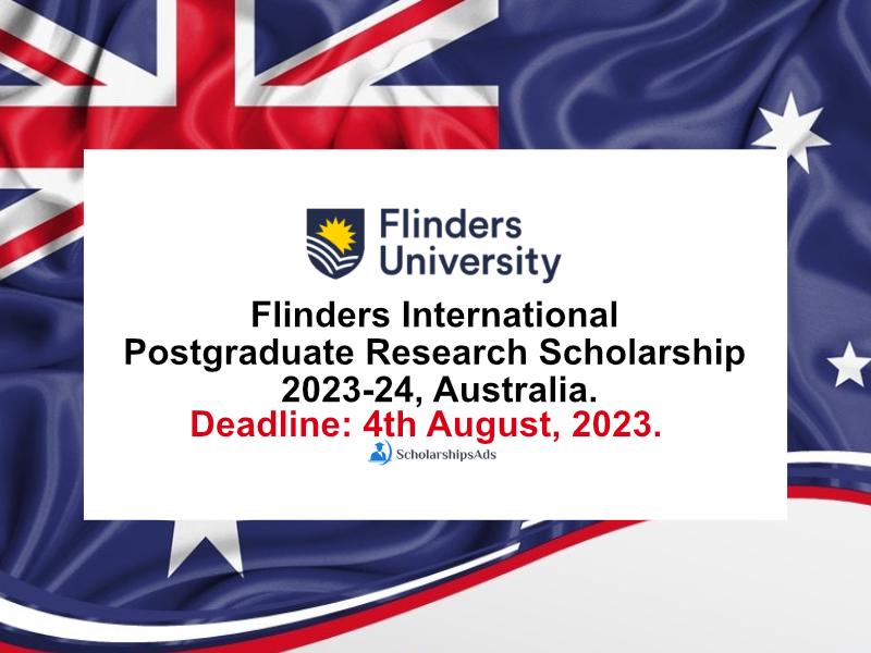  Flinders International Postgraduate Research Scholarships. 