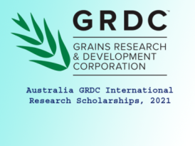 Australia GRDC International Research Scholarships.