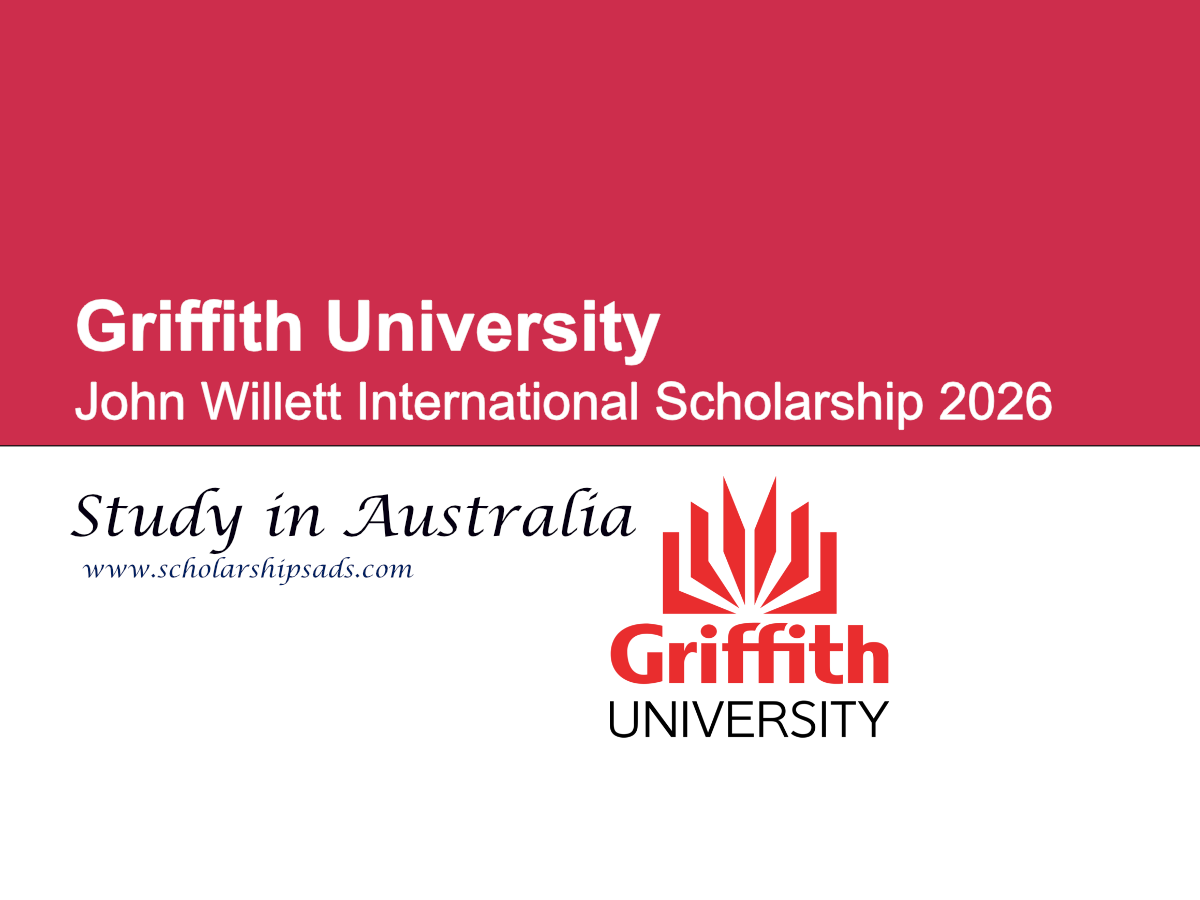Griffith University Australia John Willett International Scholarship 2026