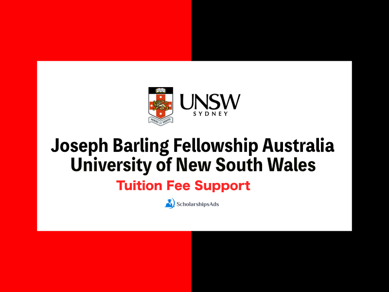 Joseph Barling Fellowship Australia at UNSW 2024