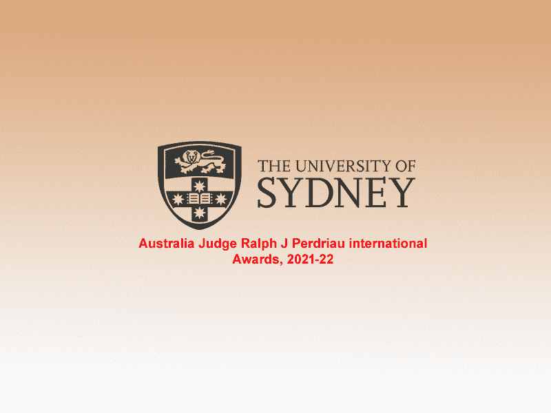 Australia Judge Ralph J Perdriau international Awards, 2021-22