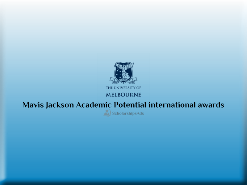  University of Melbourne funds Mavis Jackson Academic Potential international awards 