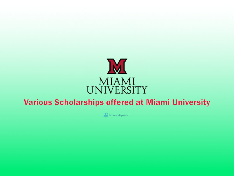 Miami University USA Offering International Student Scholarships.