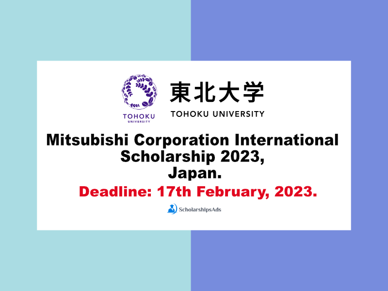Mitsubishi Corporation International Scholarships.