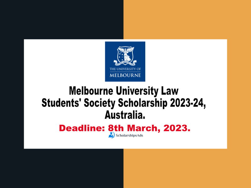  Melbourne University Law Students&#039; Society Scholarships. 