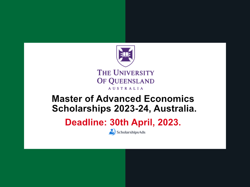 Master of Advanced Economics Scholarships.