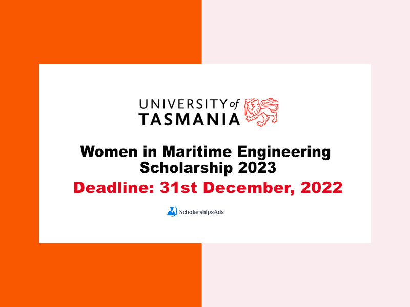 Women in Maritime Engineering Scholarship 2023
