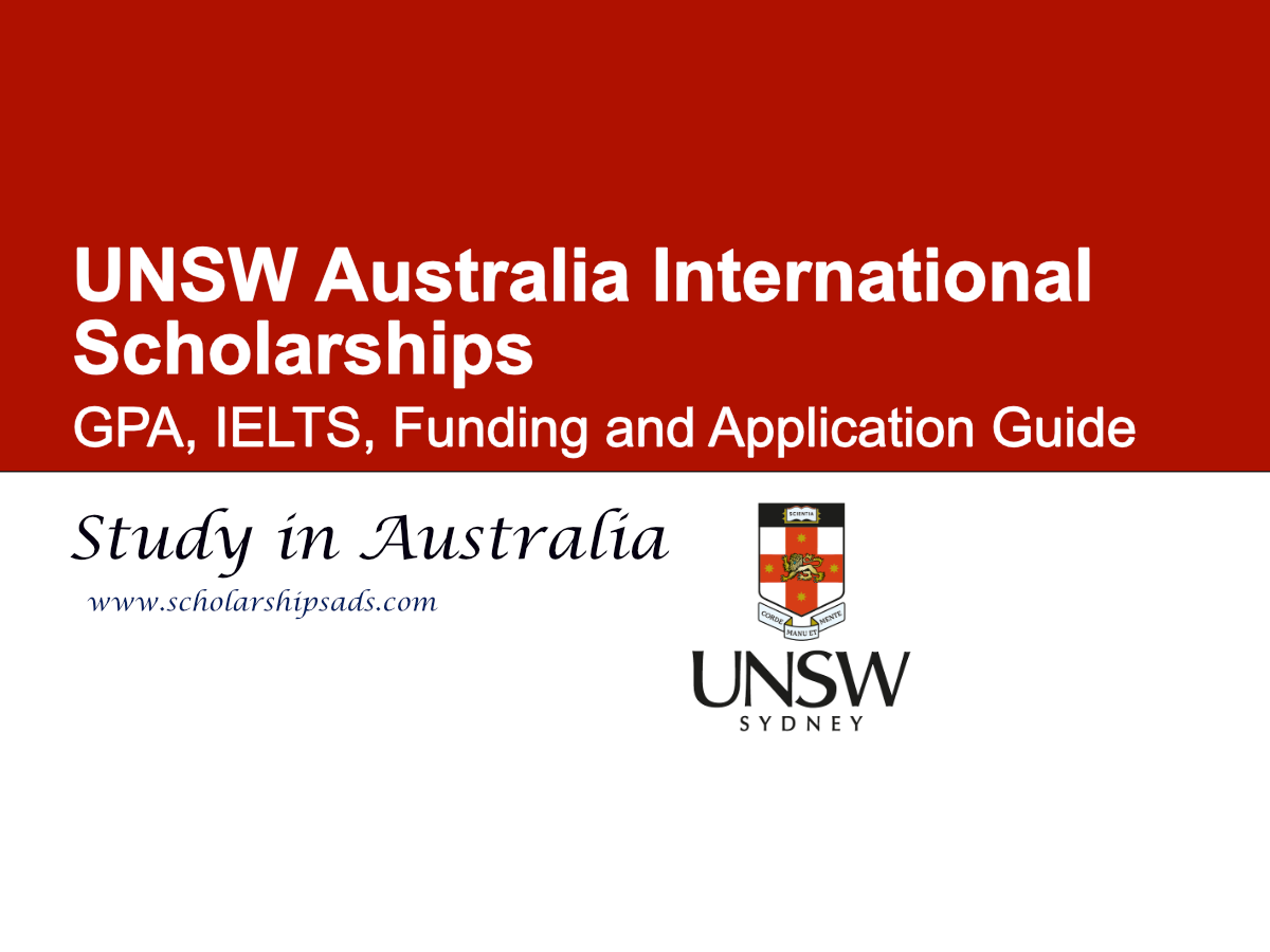 UNSW Australia International Scholarships 2027: GPA, IELTS, Funding and Application Guide