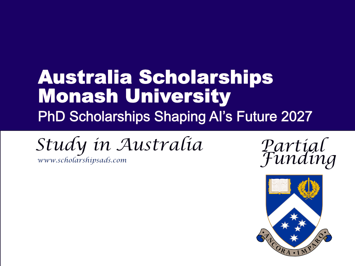 Monash University PhD Scholarships Shaping AI’s Future 2027, Australia