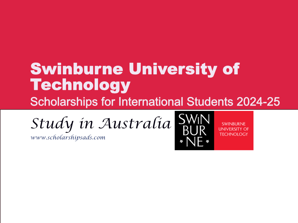 Swinburne University of Technology Scholarships 2024, Australia.