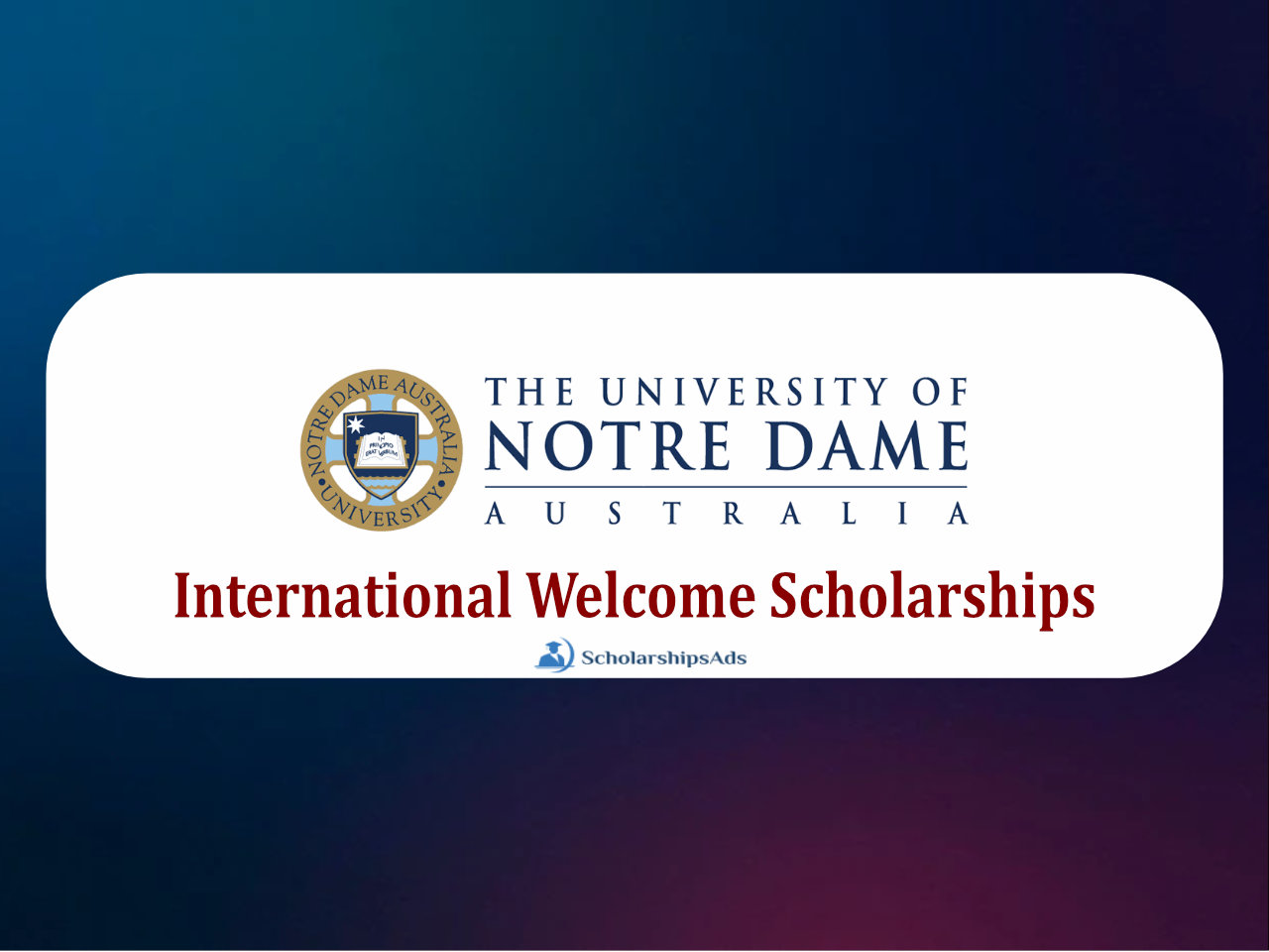 International Welcome Scholarship (Undergraduate), Australia 2022-23