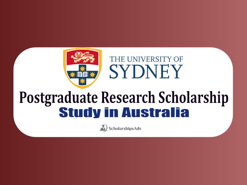 Postgraduate Research Scholarship 2022 - The University of Sydney, Australia NSW
