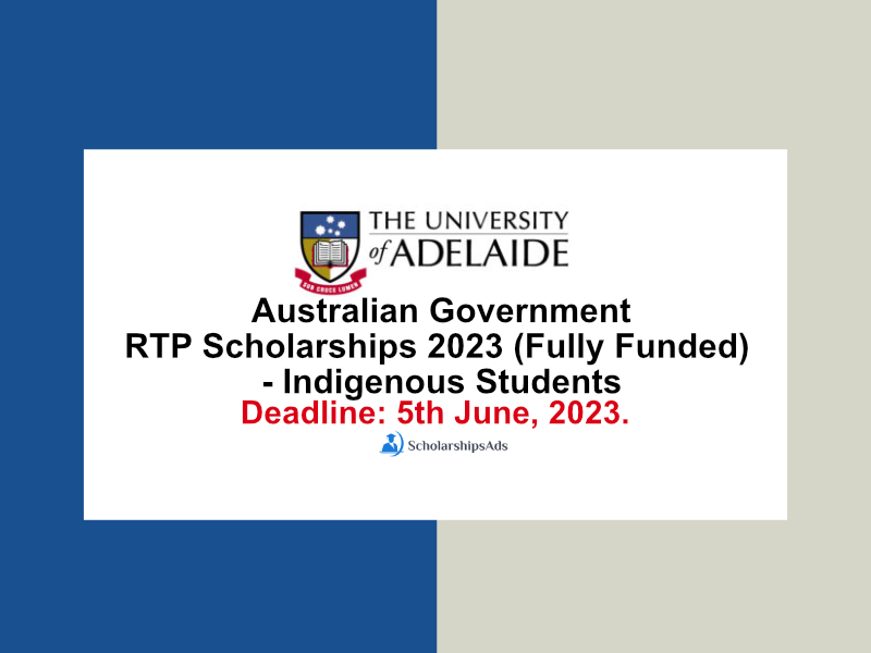   Australian Government RTP Scholarships. 
