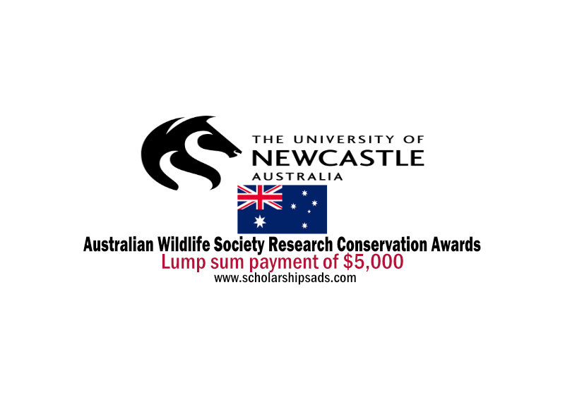 University of Newcastle the Australian Wildlife Society Research Conservation Awards 2022