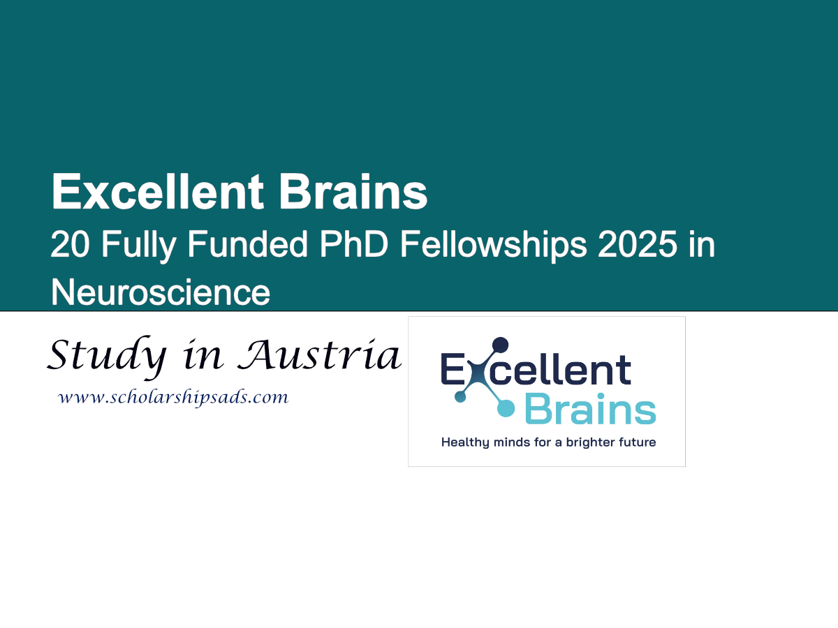 Excellent Brains Austria 20 Fully Funded PhD Fellowships 2025 in Neuroscience