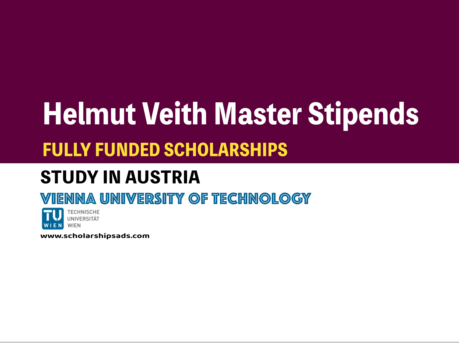 Helmut Veith Stipend Scholarships.