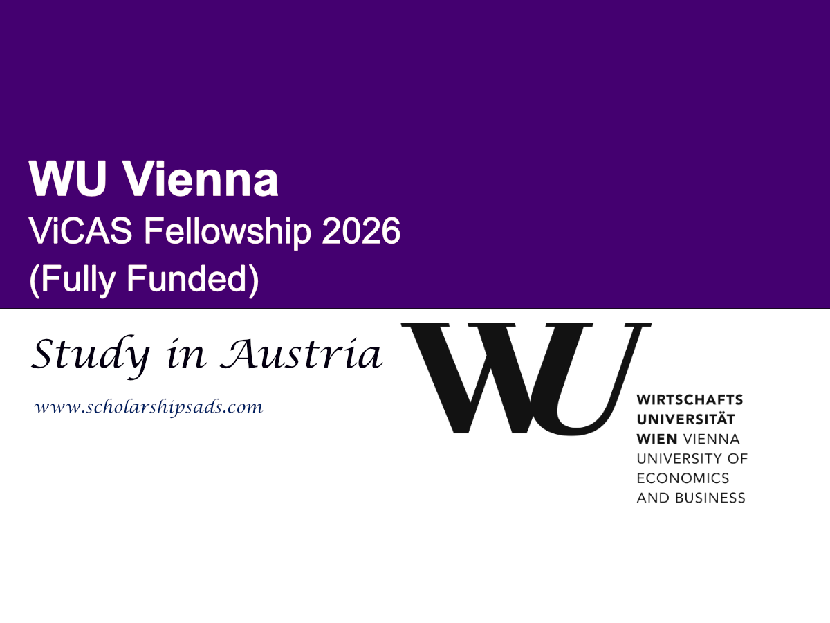 Austria WU Vienna ViCAS Fellowship 2026 (Fully Funded)