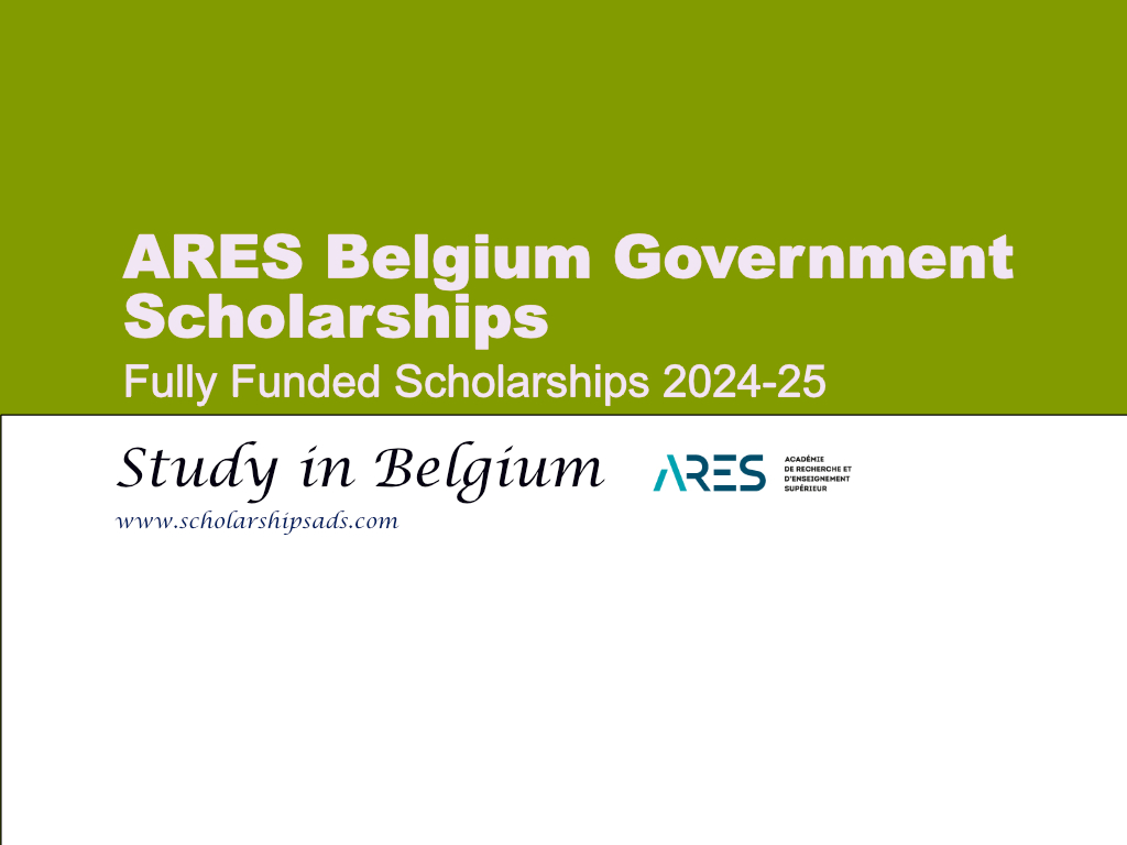  Belgium Government ARES Scholarships. 