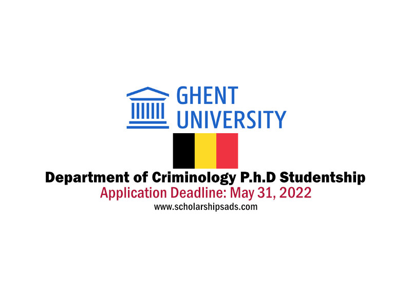  Ghent University in Belgium Ph.D Scholarships. 