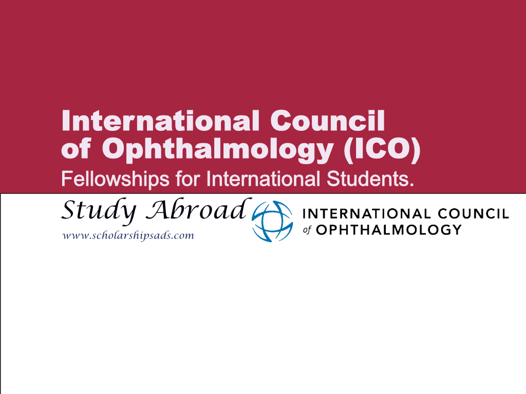  International Council of Ophthalmology (ICO) Fellowships. 