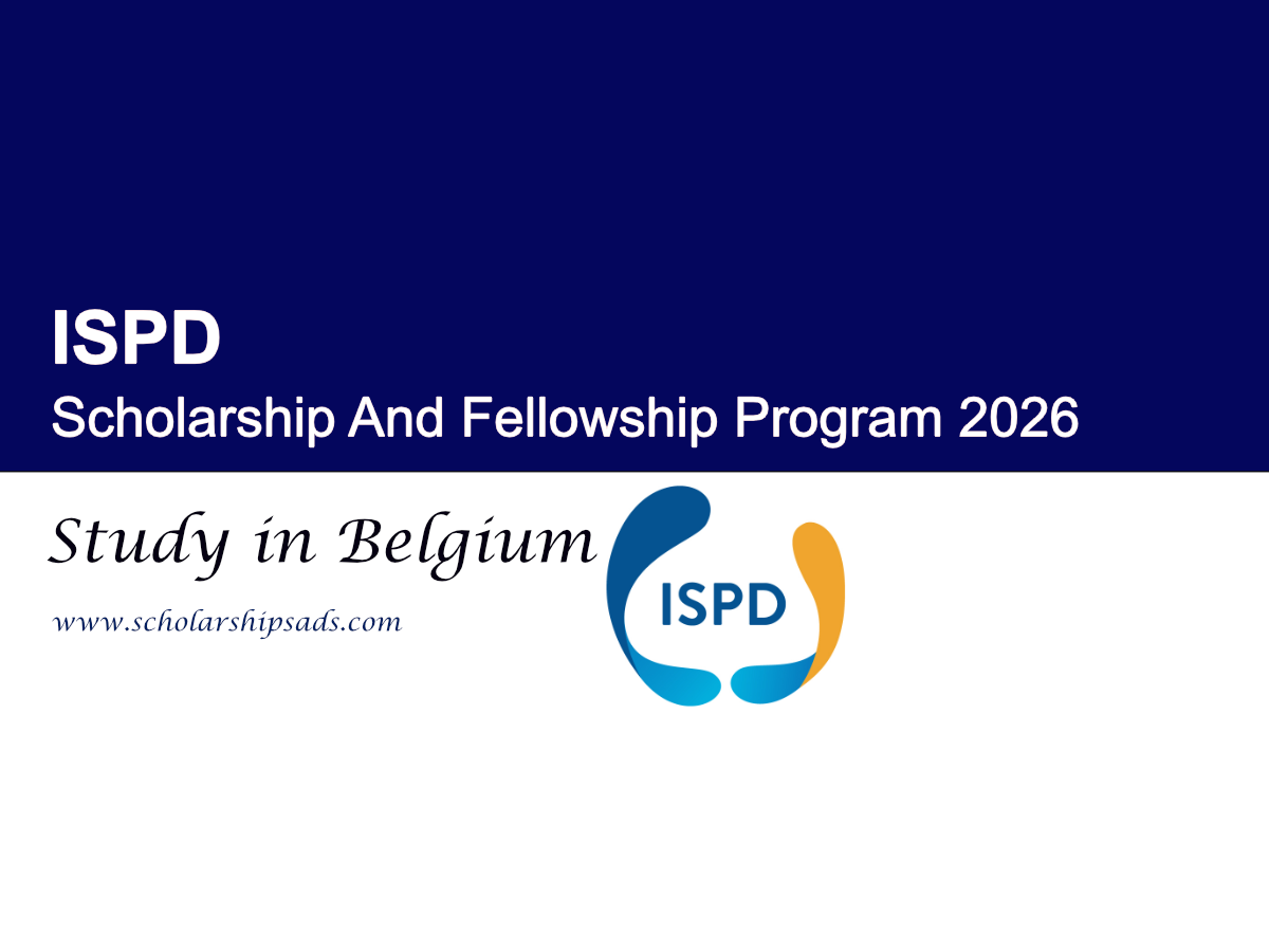 Belgium ISPD Scholarship And Fellowship Program 2026