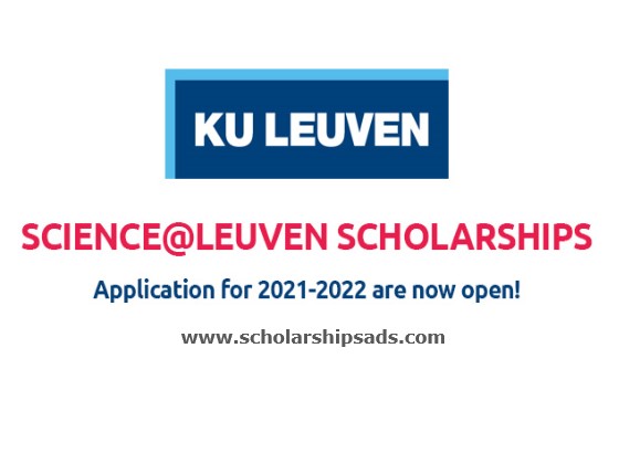  Science@Leuven Scholarships. 