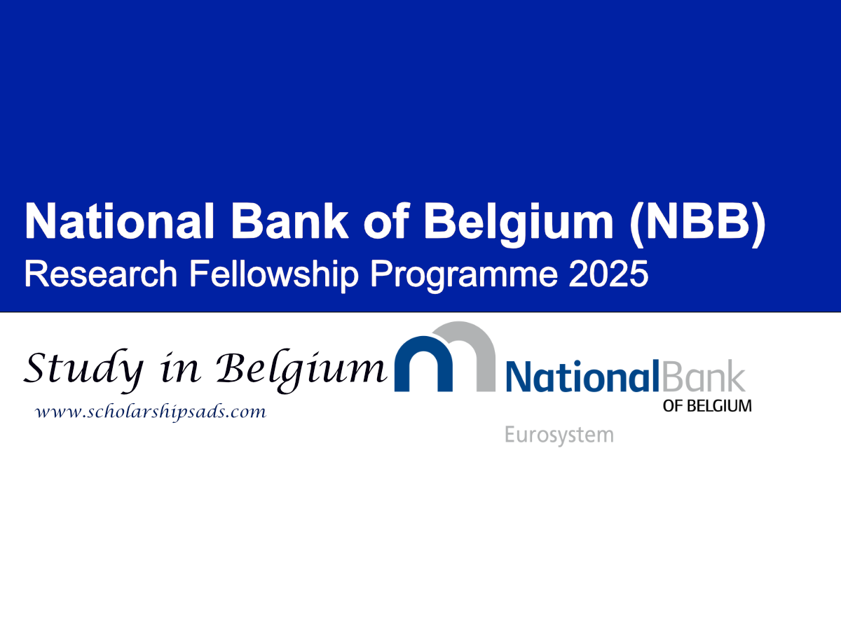 National Bank of Belgium (NBB) Research Fellowship Programme 2025