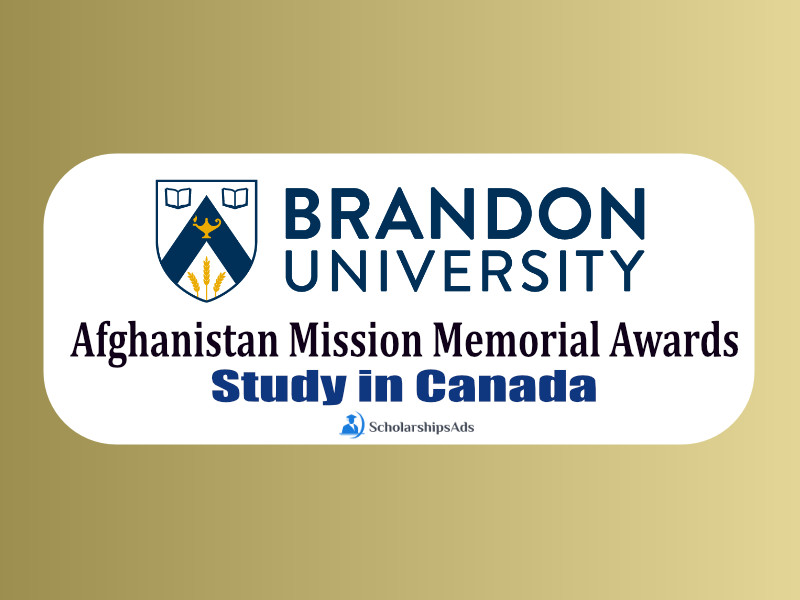 Afghanistan Mission Memorial Awards 2022 - Brandon University, Canada