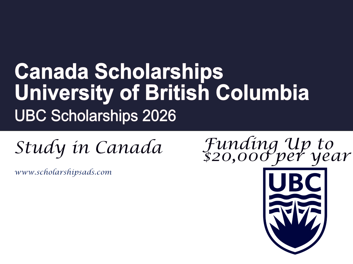Canada University of British Columbia (UBC) Scholarships 2026