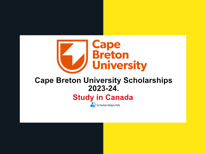 Cape Breton University Scholarships 2023-24, Canada.