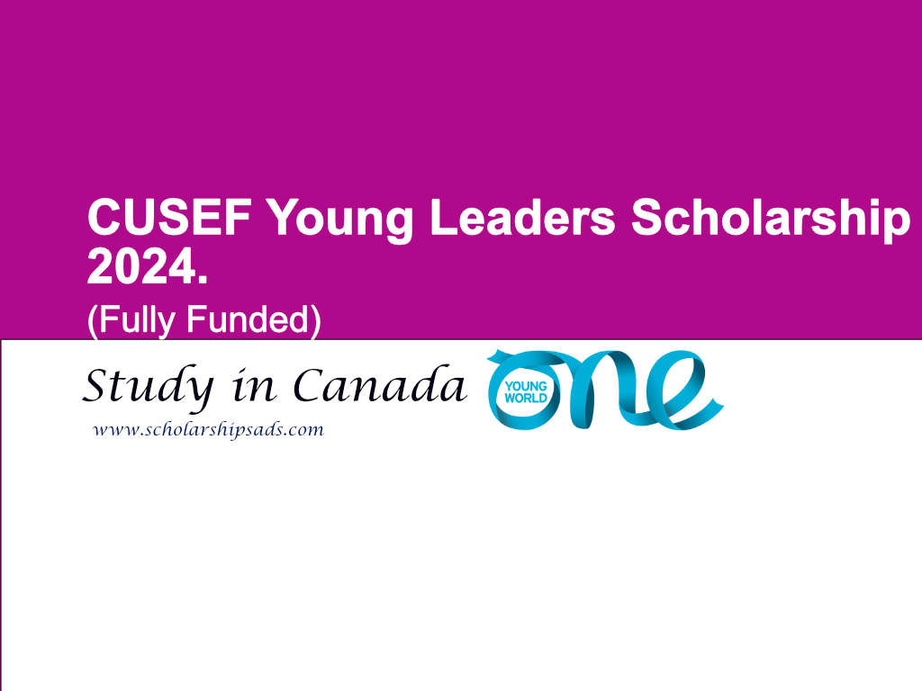 CUSEF Young Leaders Scholarship 2024. (Fully Funded)