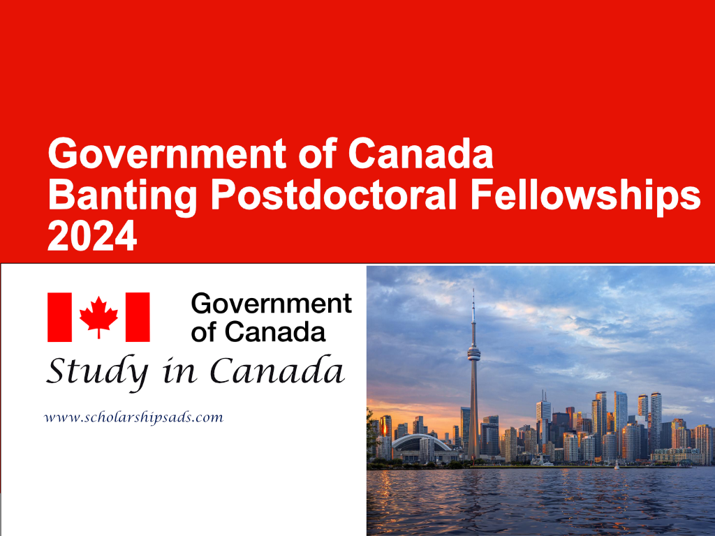 Government of Canada Banting Postdoctoral Fellowships 2024