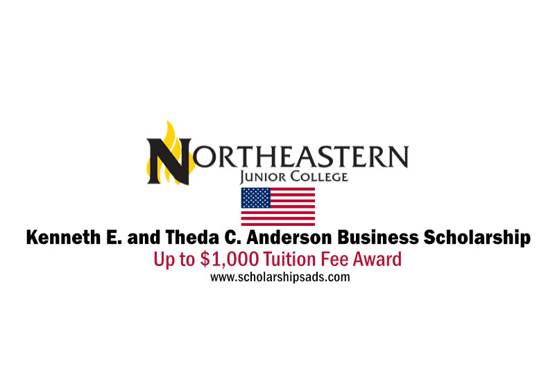 Northeastern: Kenneth E. and Theda C. Anderson Business Scholarships.