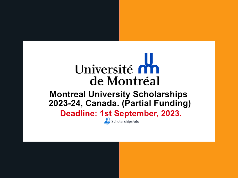  Montreal University Scholarships. 