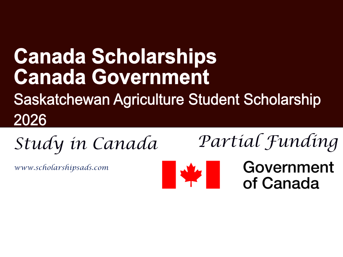 Canada Government Saskatchewan Agriculture Student Scholarship 2026